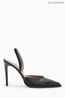 AllSaints Black Lily Slingback Shoes (D97761) | 985 QAR
