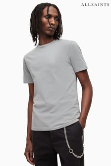 AllSaints Grey Brace Short Sleeve Crew Sweat Top (D97798) | 54 €