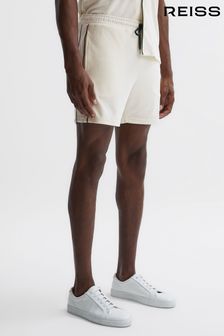 Reiss Ecru Fredericks Towelling Drawstring Shorts (D97849) | 500 QAR