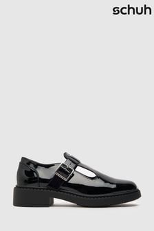 Schuh Leah Patent Black T-Bar Shoes (D97899) | 54 €