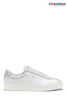 Superga White 2843 Club S Comfort Leather Trainers (D97969) | €54