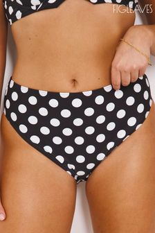 Figleaves Black Spot Tailor Classic Bikini Bottom