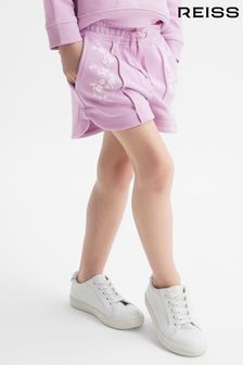 Reiss Lilac Honor Senior Jersey Logo Shorts (D98249) | $46