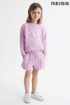 Reiss Lilac Honor Junior Jersey Logo Shorts (D98250) | OMR19