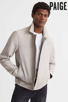 Reiss Oyster Arroyo Paige Leather Jacket (D98872) | €931