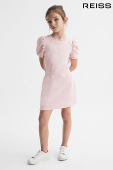 Reiss Pink Mimi Senior Pleated Sleeve Dress (D99099) | OMR39