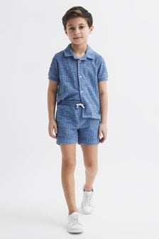 Reiss Airforce Blue Miami Junior Terry Towelling Shorts (D99249) | €43