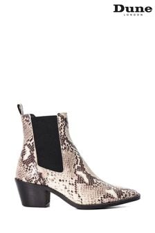 Dune London Natural Pexas Chisel Toe Low Western Boots (E00255) | 245 €