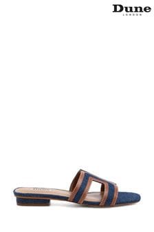 Dune London Blue Loupe Smart Slider Sandals (E00264) | kr1 740