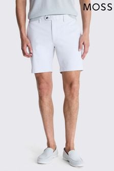 MOSS Slim Fit Grey Chino Shorts (E00325) | 247 QAR