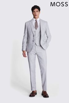 MOSS Slim Fit Grey Marl Jacket (E00336) | kr2,324