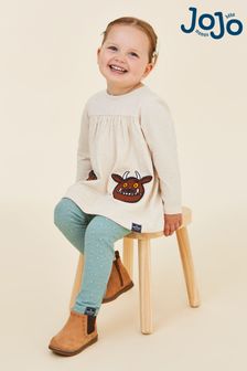 JoJo Maman Bébé Natural Gruffalo Appliqué Pockets Tunic and Leggings Set (E00819) | $50