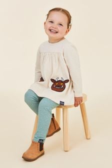 JoJo Maman Bébé Natural The Gruffalo Appliqué Pockets Tunic and Leggings Set (E00819) | $50