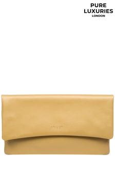 Pure Luxuries London Amelia Nappa Leather Clutch Bag (E01065) | AED216