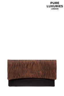 Pure Luxuries London Amelia Nappa Leather Clutch Bag (E01092) | 193 QAR