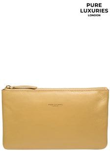 金色 - Pure Luxuries London Wilmslow Nappa Leather Clutch Bag (E01098) | NT$1,350