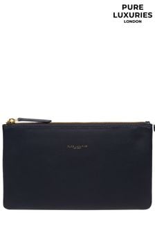 藍色 - Pure Luxuries London Wilmslow Nappa Leather Clutch Bag (E01105) | NT$1,350