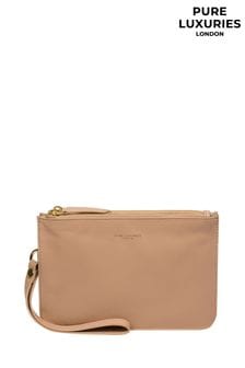كريم - حقيبة جلد Addison Nappa مع إغلاق بمشبك من Pure Luxuries London (E01108) | 193 ر.ق