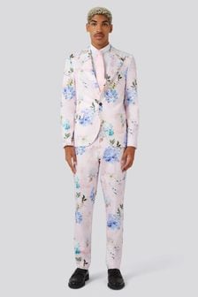 Jachetă de baie cu croială skinny fit din bumbac răsucit Floral (E01263) | 895 LEI