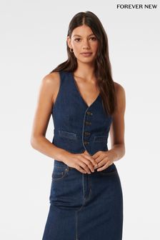 Forever New Dallas Denim Waistcoat