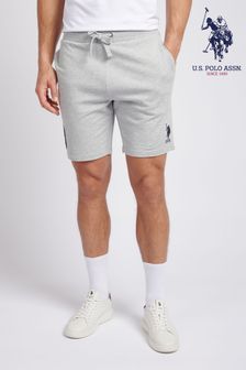 Grau - U.s. Polo Assn. Mens Classic Fit Player 3 Sweat Shorts (E01826) | 69 €