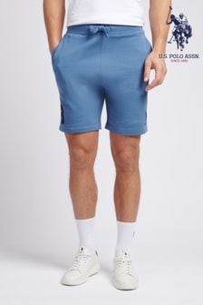 Blau - U.s. Polo Assn. Mens Classic Fit Player 3 Sweat Shorts (E01827) | 69 €