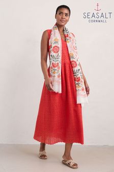 Seasalt Cornwall Red New Everyday Scarf (E01934) | SGD 58