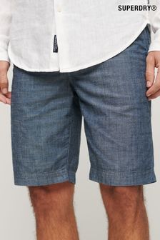 Superdry Blue Vintage International Shorts (E02114) | kr820