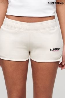Superdry Cream Sportswear Logo Racer Shorts (E02118) | €53