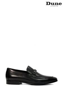 Dune London Black Scilly Woven Trim Loafers (E02142) | €159
