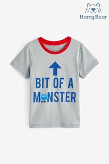 Harry Bear Grey 100% Cotton Bit Of A Monster T-Shirt (E02292) | $15