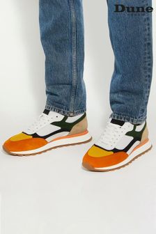 Dune London Orange Tetra Colourblock Retro Trainers (E02344) | $171