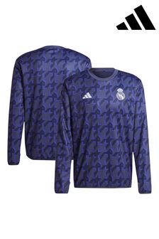 adidas Blue Real Madrid Pre Match Warm Top (E02357) | kr1,298