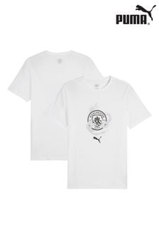 Puma White Manchester City Year of the Dragon T-Shirt (E02398) | kr454