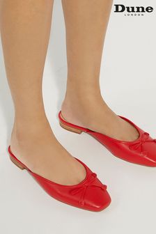 Dune London Red Haylas Ballerina Mules (E02460) | $119