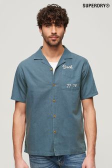Superdry Blue Resort Short Sleeve Shirt (E02544) | €65