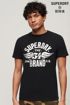 Superdry Black Reworked Classic Graphic T-Shirt (E02548) | 148 QAR