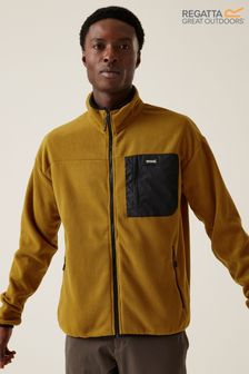 Yellow fleece jacket men's 2025