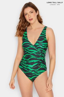 Long Tall Sally Black Ruched Side Detail Swimsuit (E02667) | €58