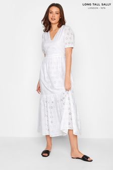 Платье с вышивкой ришелье и треугольным вырезом Long Tall Sally (E02694) | €73