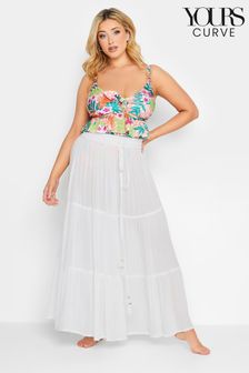 Yours Curve White Beach Skirt (E02798) | AED122