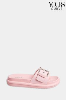 Yours Curve Pink Extra Wide Fit Wide Fit Diamante Flower Sandals (E02867) | €37