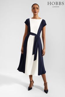 Hobbs Blue Emery Dress (E02895) | €228