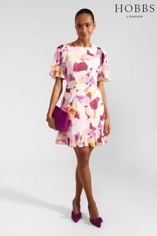 Hobbs Pink Iona Dress (E02899) | AED715