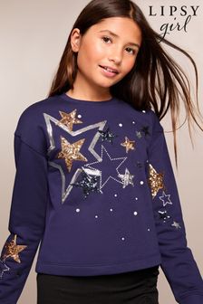 Girls sequin christmas jumper on sale