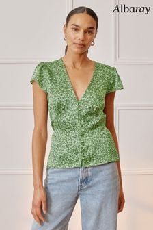 Albaray Green Forget Me Knot Top (E02966) | €69