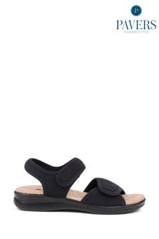 Pavers Black Pavers Adjustable Touch-Fasten Sandals (E02981) | $60