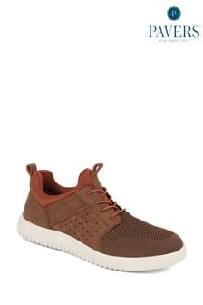 Brown - Pavers Lace-up Casual Shoes (E02999) | €46