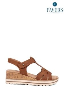 Pavers Touch Fasten Wedge Sandals (E03009) | $106