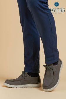 رمادي - Pavers Pavers Lightweight Lace-up Boat Shoes (E03026) | 194 د.إ
